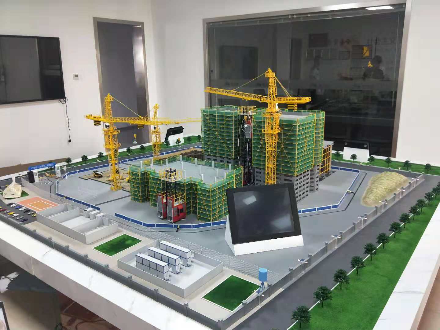 兰陵县建筑施工场景模型